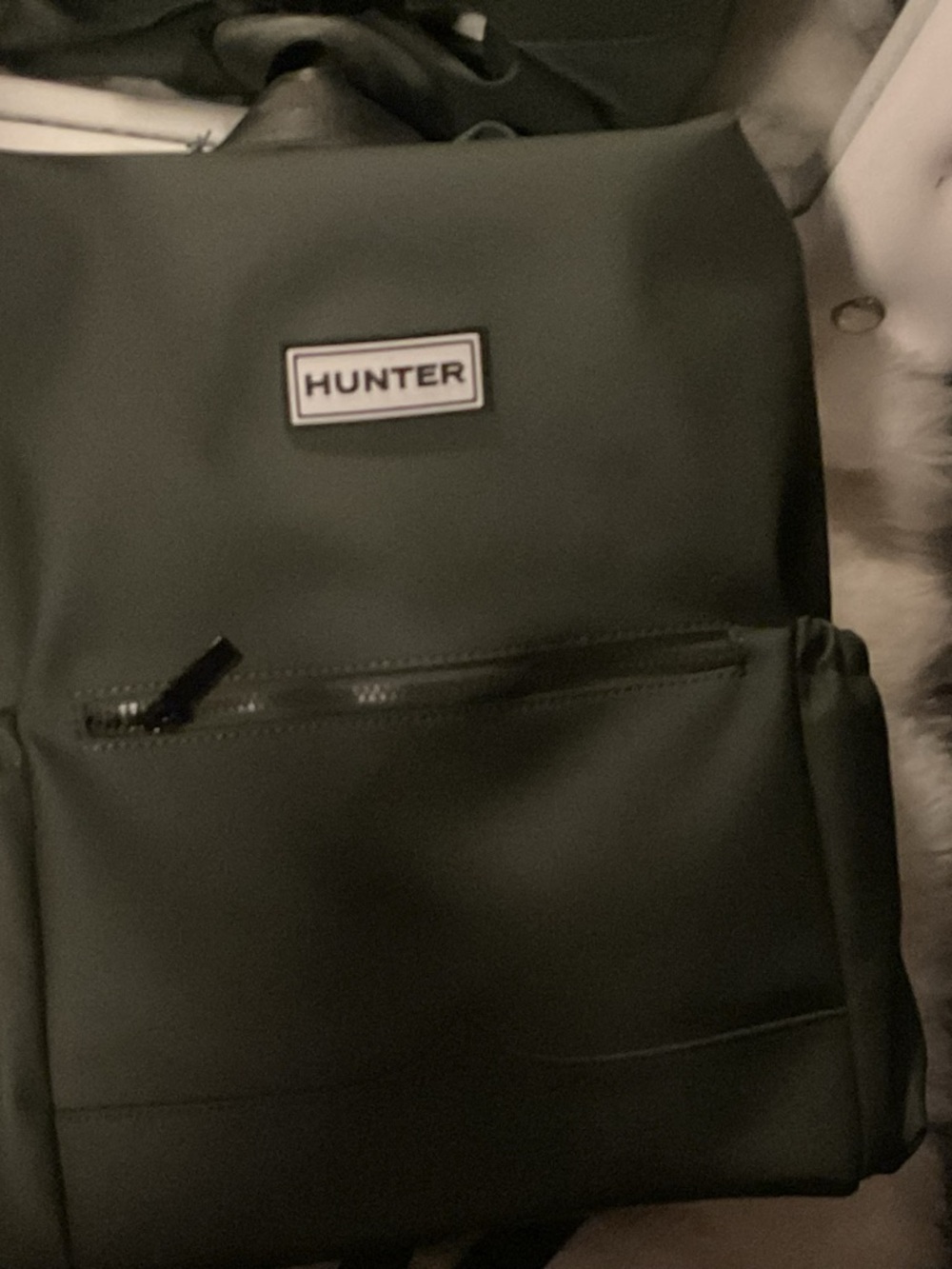 Hunter Top Clip waterproof Unisex  Backpack with Front Zip Pocket